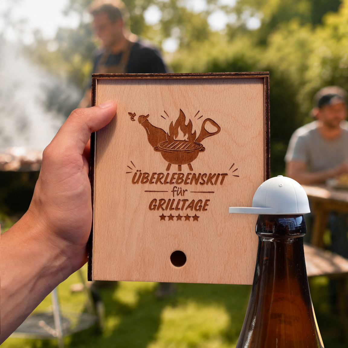 Holz Geschenkbox | 5er Bundle + Flaschenöffner