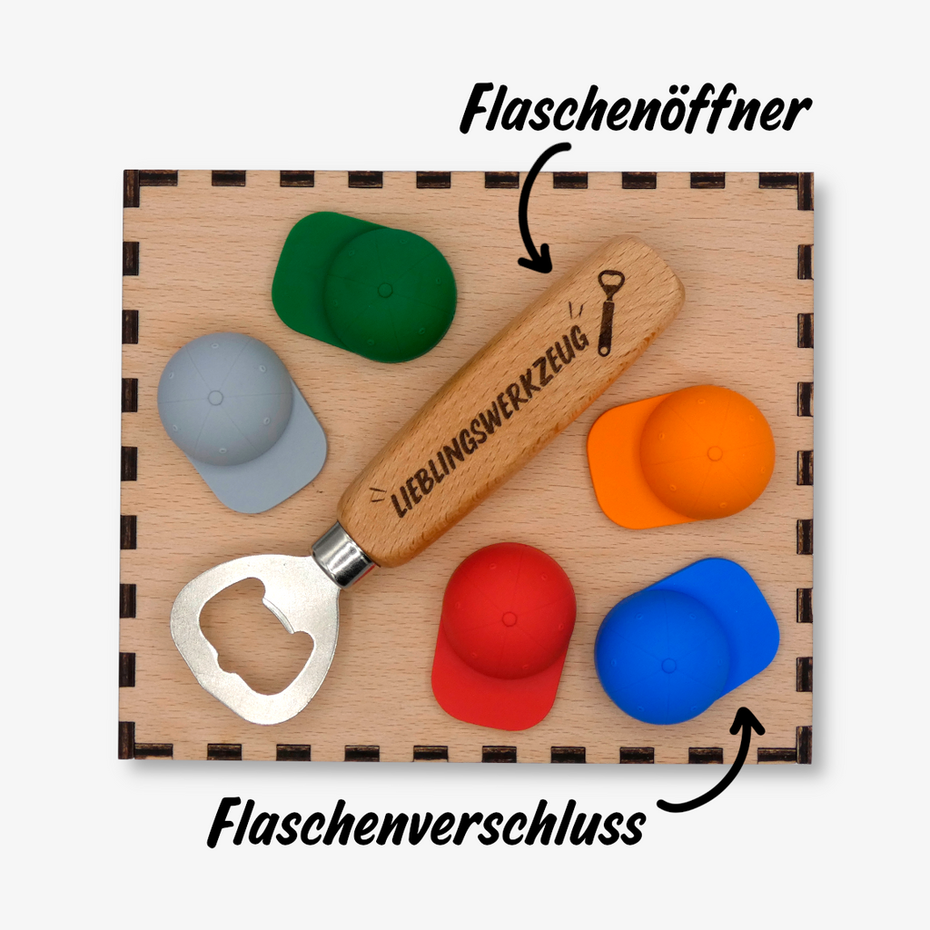 Holz Geschenkbox | 5er Bundle + Flaschenöffner